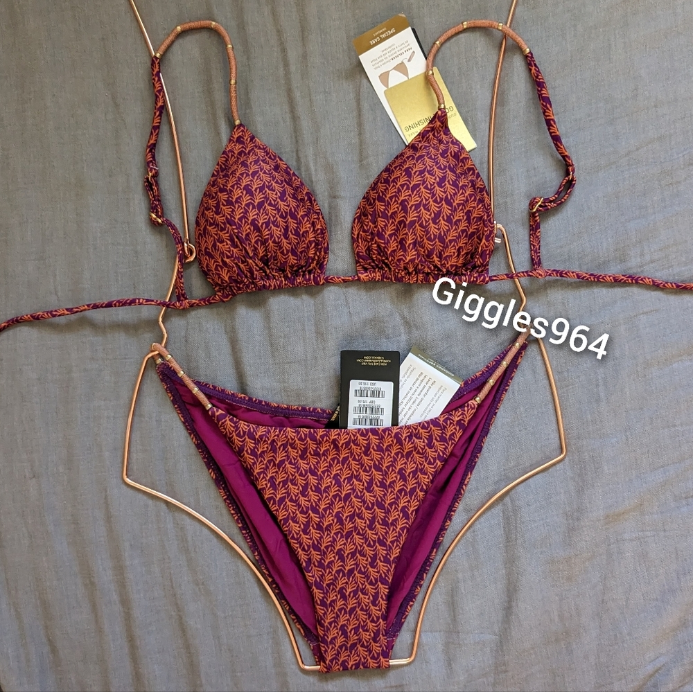 Vix Luri Nic Bikini Set in Plum Drape Purple